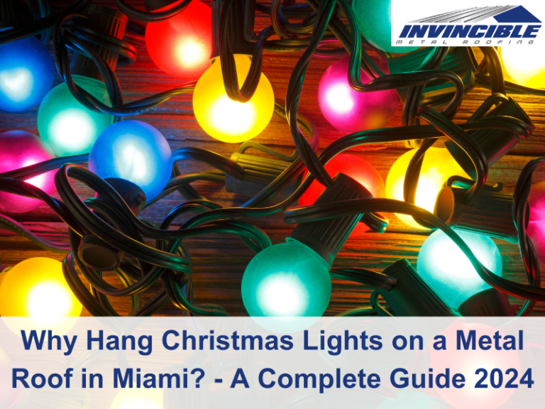 How To Hang Christmas Lights On A Metal Roof? Invincible Metal Roofing